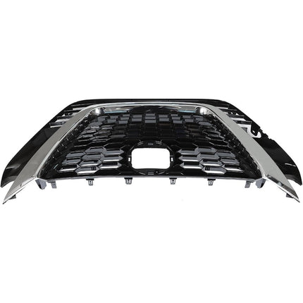 Findmall Front Grille for 2019-2021 Nissan Altima, Black with Chrome Trim