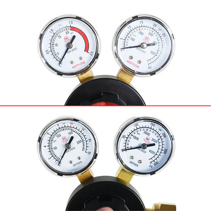 findmall CGA 540 Oxygen CGA 510 Acetylene Regulator for Welding Gas Gauge