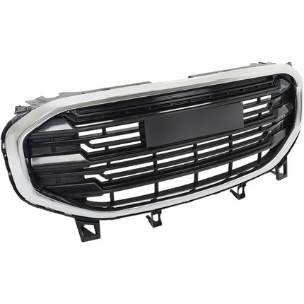 Findmall Front Grille Assembly for 2018-2021 GMC Terrain, Black with Chrome Trim
