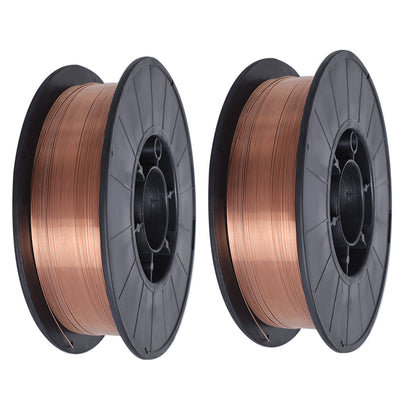 findmall Mild Steel MIG Welding Wire ER70S-6 10-Lb Spool 0.035 Inch (0.9mm) Pack of 2 Rolls