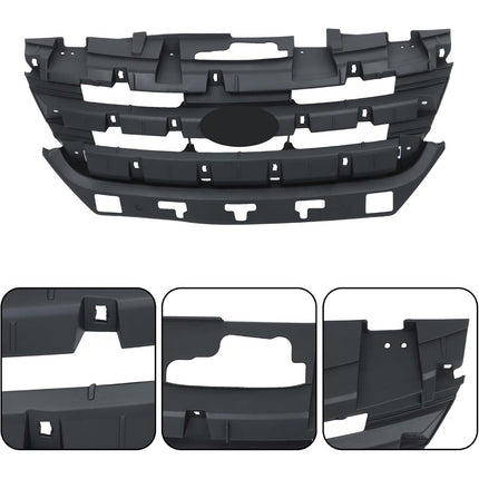 Findmall Chrome Grille Front Lower Bumper Grille Molding Replacement for Fusion 2010 2011 2012