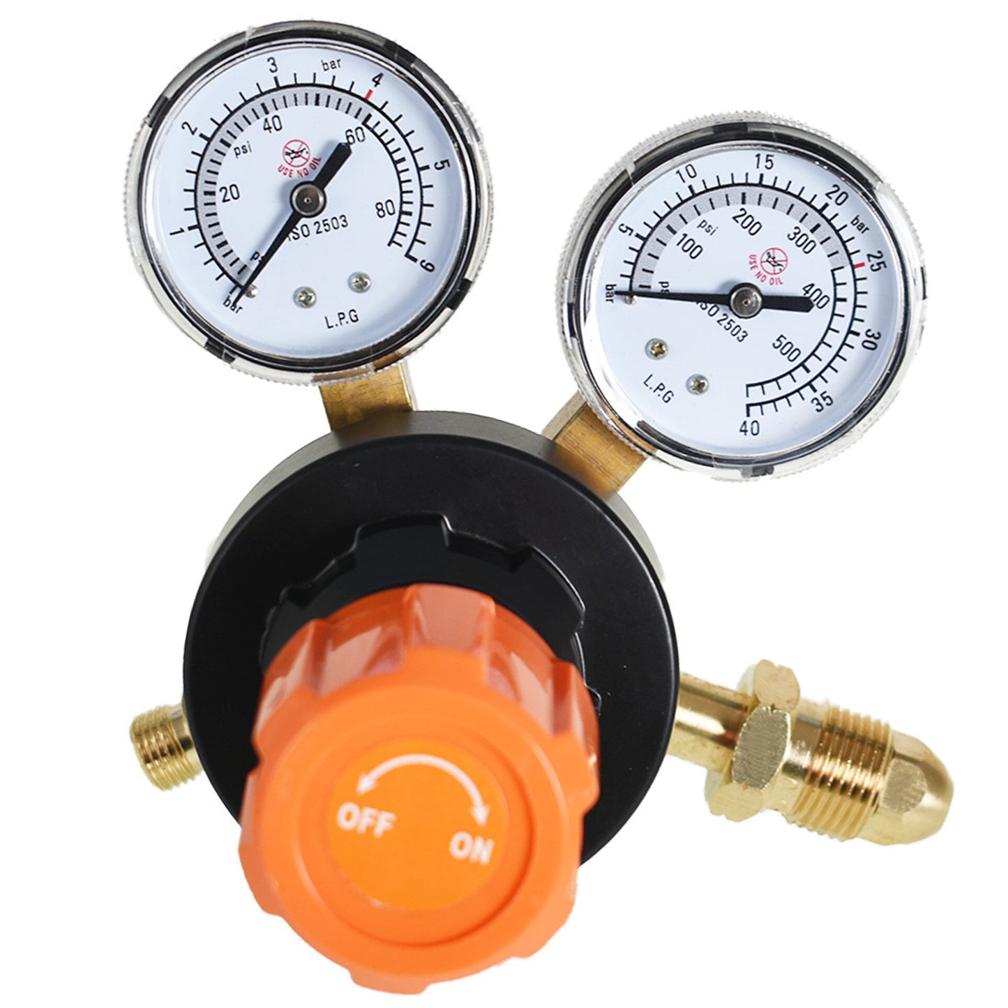 findmall CGA 510 Propane Propylene Regulator for Welding Gas Gauge 15PSI Delivery Range