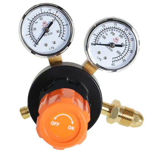 findmall CGA 510 Propane Propylene Regulator for Welding Gas Gauge 15PSI Delivery Range