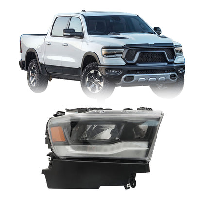 Findmall Headlight Assembly w/DRL Replacement for RAM 1500 Right RH