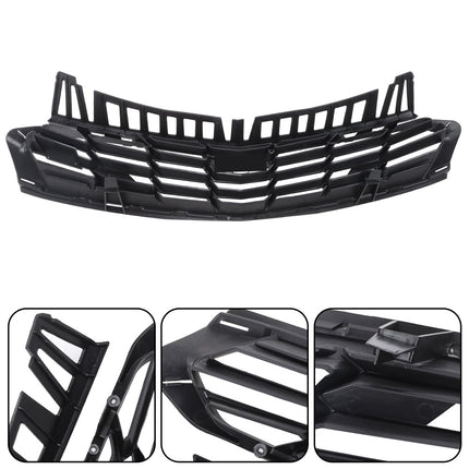 Findmall 2-Piece Black Front Upper and Lower Bumper Grille Set Replacement for Camaro RS 2019-2024 84112274 84112283
