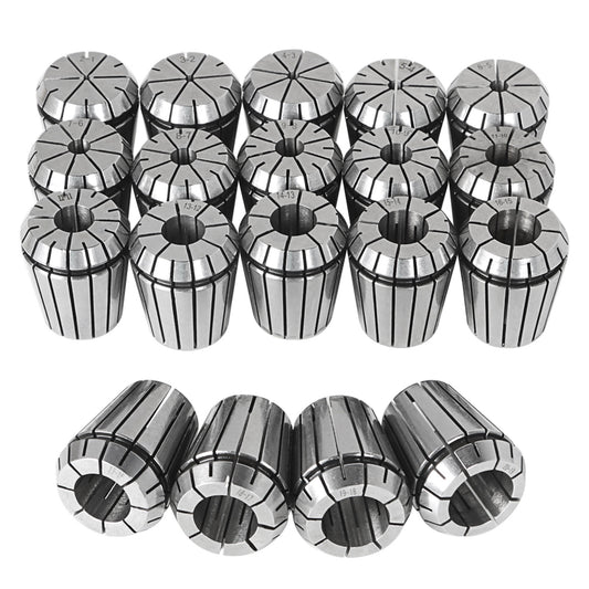 findmall ER32 Collet Set 19Pcs ER32 Collet Chuck Spring Collet Set CNC Engraving Milling Lathe Chuck Tool 2-20MM Fit for CNC Engraving Machine and Milling Lathe Tool