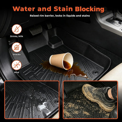Findmall 7PCS Floor Mats Cargo Liner Replacement for Highlander 2008-2013