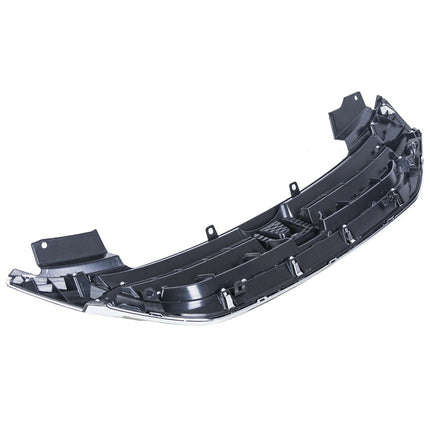 Findmall Front Bumper Grille Black and Chrome Straight Trim Replacement for Honda Accord 2013-2015