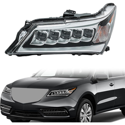Findmall Headlight Assembly LH Replacement for Acura MDX 2014-2016