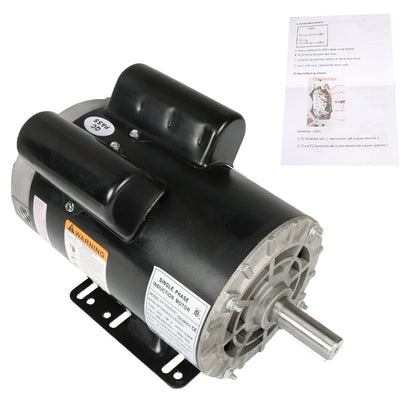 findmall 5 HP Electric Motor 56 Frame 3450RPM Single Phase Motor General Air Compressor Motor 7/8 Shaft 230V