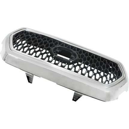 Findmall Front Upper Grille Assembly for 2016-2021 Toyota Tacoma, Chrome