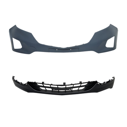 Findmall Front Upper and Lower Bumper Cover Set Replacement for 2018-2019 Chevrolet Equinox LT