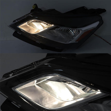 Findmall Driver Side and Passenger Side Headlights Assembly Halogen Replacement for Traverse 2013-2017 Housing Chrome Lamp LH RH 2PCS 84262931 84262932