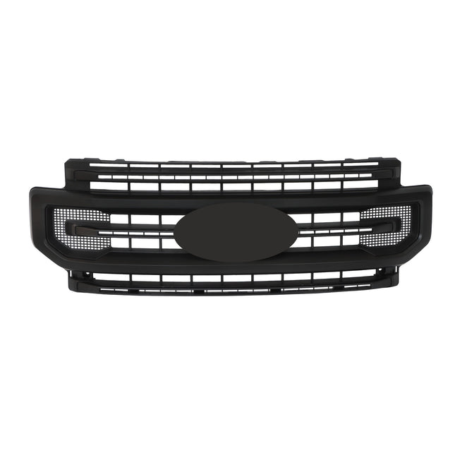Findmall Matte Black Straight-Trim Front Upper Bumper Grille Replacement for F-250 and F-350 Platinum Style 2020-2022 LC3B8200HC5KBX LC3Z8200HA