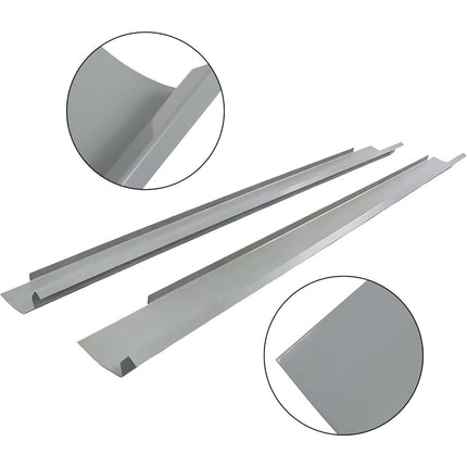 Findmall Slip-On Rocker Panel Pair for 2006-2010 Volkswagen Jetta, Silver