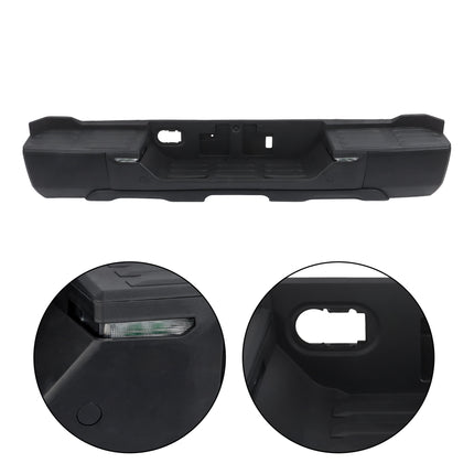 Findmall Black Rear Step Bumper for 2022-2024 Toyota Tundra, Without Sensor Holes, TO1103139