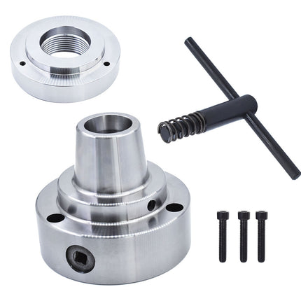 Findmall 5C Collet Lathe Chuck Closer With Semi-finished Adp.2-1/4" x 8 Thread