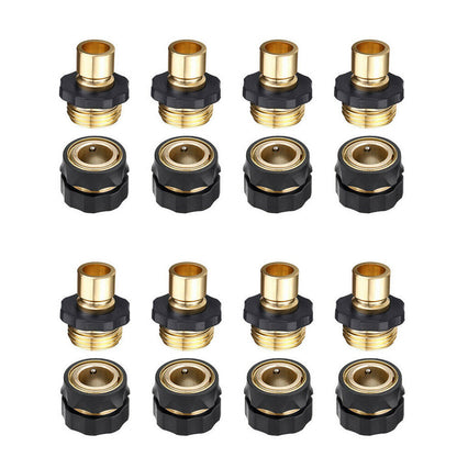 findmall Water Hose Connectors Garden Hose Disconnect Garden Hose Quick Connect Quick Connector Garden Hose Fitting 3/4 inch Female And Male