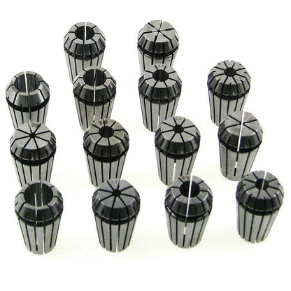 findmall 14Pcs ER20 Spring Collet Set 1/16 -1/2 Collet Chuck for CNC Engraving Machine & Milling Lathe Tool