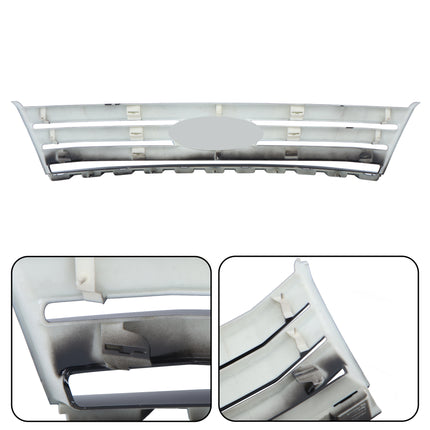 Findmall Front Grille Upper Glossy Black Replacement for Edge 2007-2010