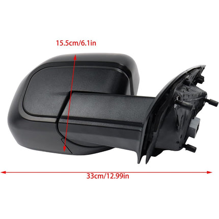 Findmall Power Mirror Passenger Right Side Replacement for Maverick 2022-2024 Replacement for NZ6Z17682J Matte Black with Wide-Angle Spotter Power Heated Electric 5-Pin Connector