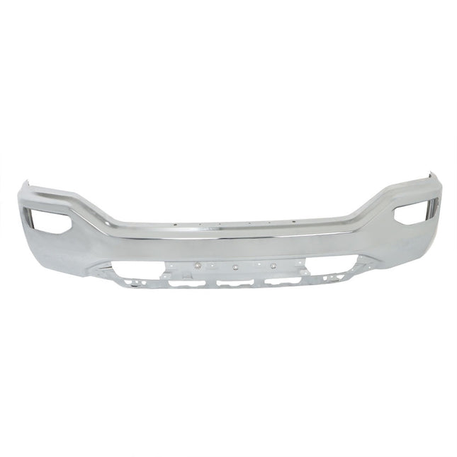 Findmall Chrome Steel Front Bumper Face Bar without Parking Sensor Holes Replacement for 2016-2018 GMC Sierra 1500, 23243501, GM1002867