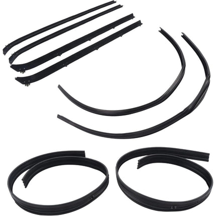 Findmall Window Weatherstrip & Division Bar Channel Kit for Dodge D/W Trucks, 8-Piece