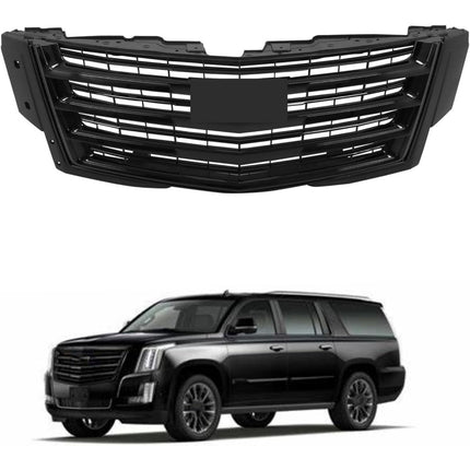 Findmall Glossy Black Front Upper Bumper Grille Replacement for Escalade and Escalade ESV 2016-2020