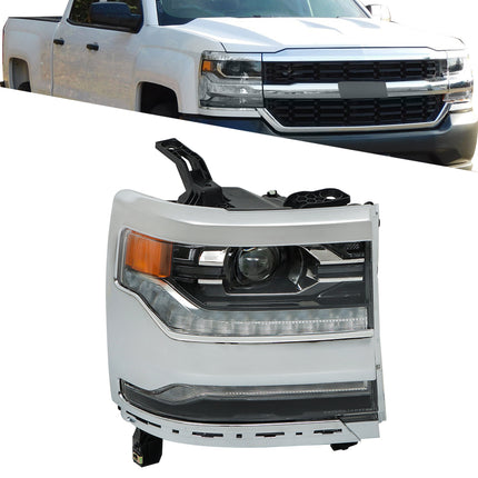 Findmall Headlight Assembly Replacement for Silverado 1500 Left LH