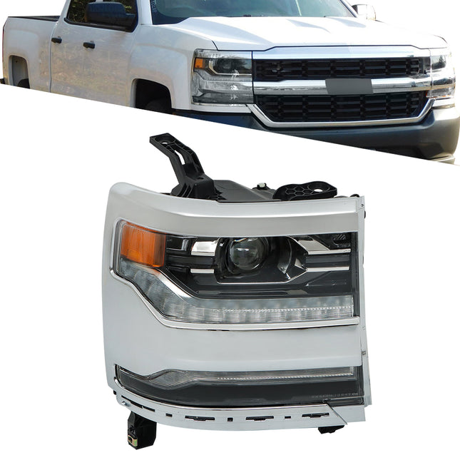 Findmall Headlight Assembly Replacement for Silverado 1500 Left LH