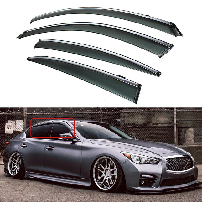 Findmall Side Window Visor Vent Rain Guard Replacement for 2014-2021 Q50