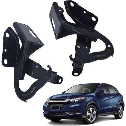 2Pcs Hood Hinge Set Steel Black Replacement for 2016-2021 HR-V HO1236141 HO1236142 60120T7WA01ZZ 60170T7WA01ZZ