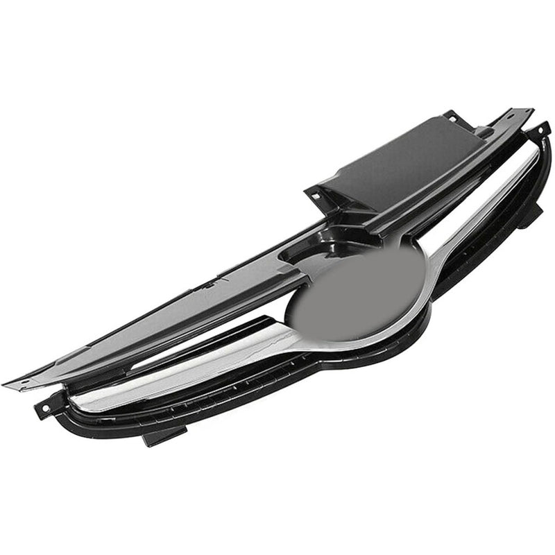 Findmall Front Grille for 2011-2013 Hyundai Elantra Sedan, Black with Chrome Trim