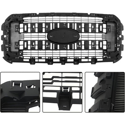 Findmall Front Grille Bracket Grill Upper Replacement for 2011-2016 F-250 F-350 F-450 F-550 Super Duty