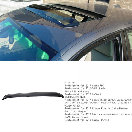 Findmall Universal for Auto Moon Sunroof Wind Visor Guard Deflector Visor Black Replacement for 38 inch