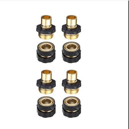 findmall Water Hose Connectors Garden Hose Disconnect Garden Hose Quick Connect Quick Connector Garden Hose Fitting 3/4 inch Female And Male