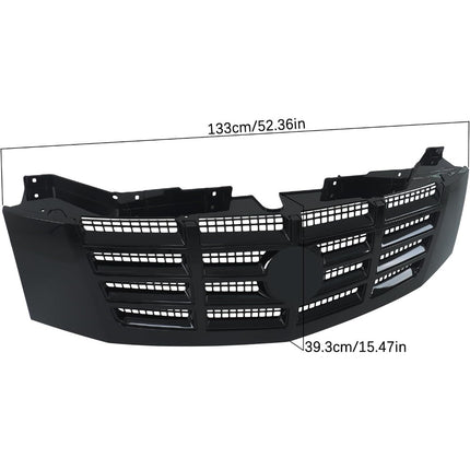Findmall Glossy Black Front Upper Bumper Grille Replacement for Escalade, Escalade ESV and EXT 2007-2014 GM1200619 23190289
