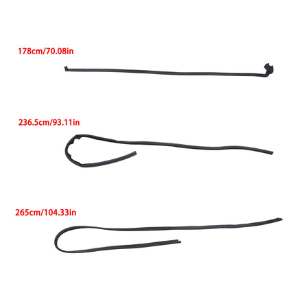 Findmall Removable Top Bedside-to-Cap Weatherstrip Kit for Chevrolet Blazer & GMC Jimmy, 4-Piece