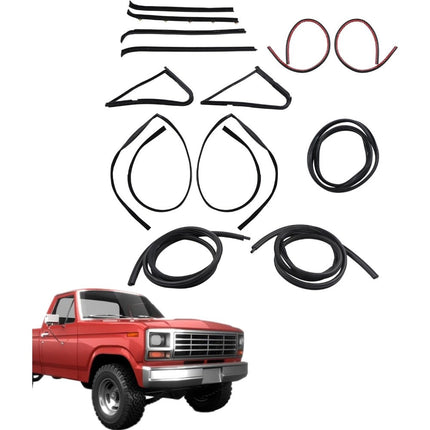 Findmall Window Weatherstrip Kit for 1980-1986 Ford F-Series, KF100613