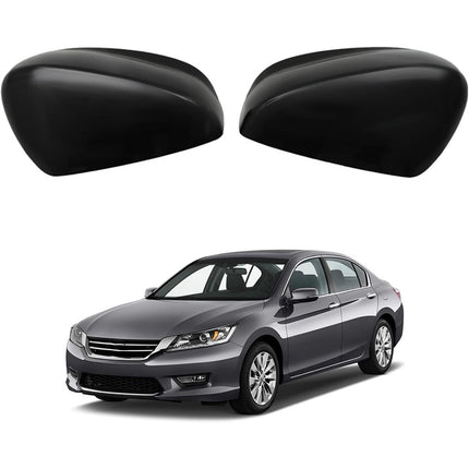 Findmall Rearview Mirror Cover Cap Car Side Door Replacement for Accord 2008-2012 Glossy Black Driver Passenger Side 2Pcs