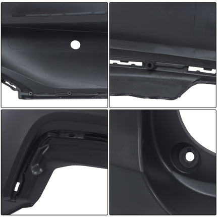 Findmall Rear Upper Bumper Cover for 2016-2018 Acura RDX, Sensor Holes, Primed