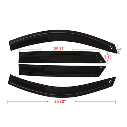 Findmall Side Window Visors Rain Guard Wind Vent Shade Deflector Replacement for 2016-2021 Hyundai Tucson