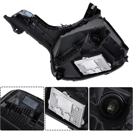 Findmall Passenger Side Headlights Assembly Replacement for Escalade 2015-2020 Housing Black Lamp RH 1PC 84580183