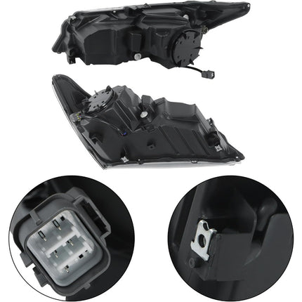 Findmall Headlight Assembly Pair Replacement for Acura MDX 2014-2016