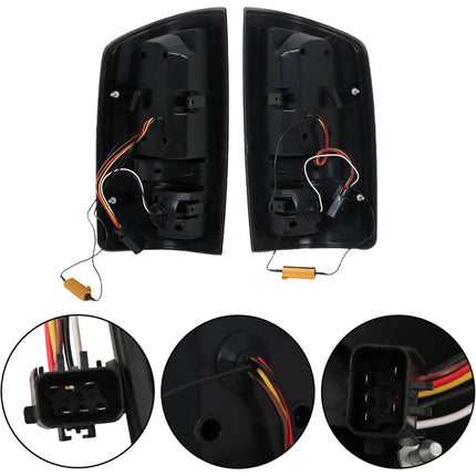 Findmall Tail Light Assemblies for 2002–2006 Dodge Ram 1500/2500/3500 Rear Left and Right, Replaces 55077348-AF and 55077347-AF