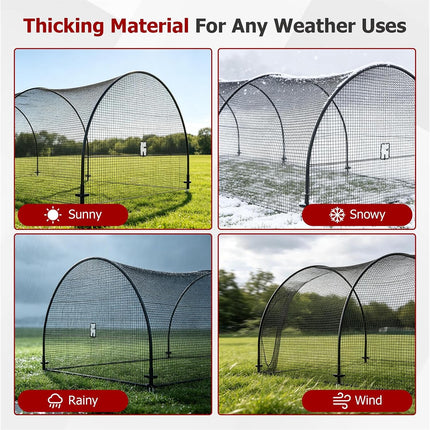 Findmall Softball Baseball Batting Cage, Practice Portable Cage Net for Backyard Batting Hitting Training with Carry Bag, 30ft x 13ft x 9ft