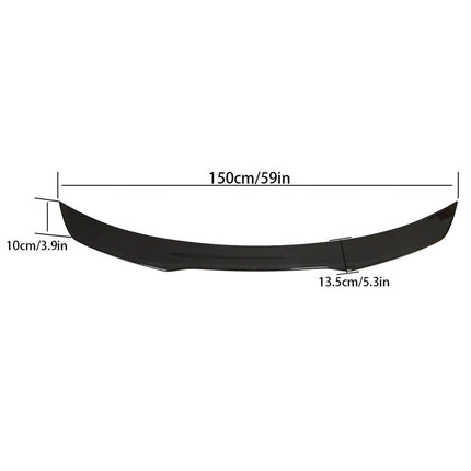 Findmall Painted Glossy Black Rear Trunk Spoiler Wing Replacement for 2015-2020 Mustang Coupe Models 2-Door S550 H Style