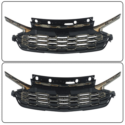 Findmall Electroplated Black Front Upper Bumper Grille Replacement for Trailblazer ACTIV 2024