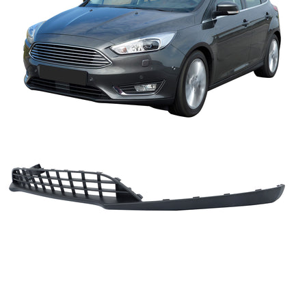 Findmall Front Bumper Lower Valance Lower Spoiler Panel Grille Grill Replacement for 2015-2018 Focus F1EZ17626A FO1095266