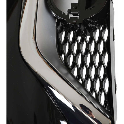 Findmall Front Grille Assembly for 2016-2017 Nissan Maxima, Black with Chrome Trim